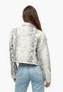 Snake Print Denim Jacket