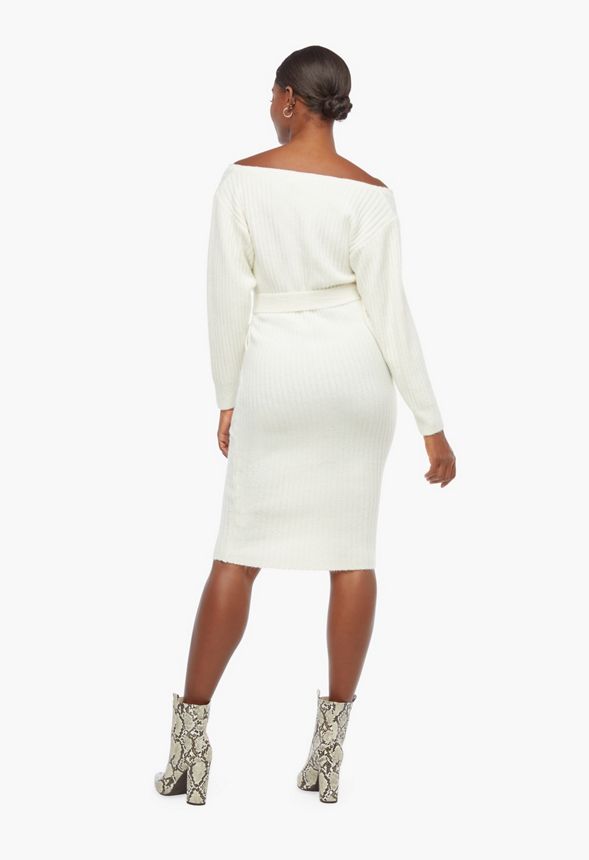 Off Shoulder Sweater Dress