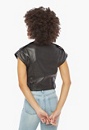 Faux Leather Biker Vest