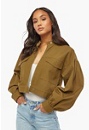 Puff Sleeve Crop Jacket