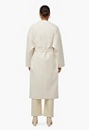 Wrap Front Double Knit Robe Coat