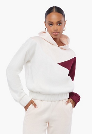 Colour Block Relaxed Cosy Sweatshirt