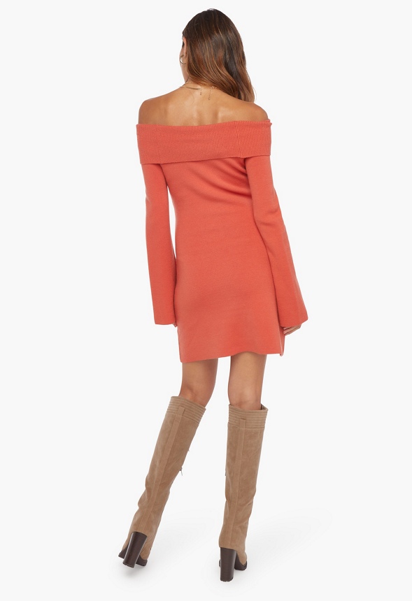 Off-Shoulder Mini Kleid