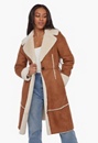 A-Line Double Face Shearling Coat