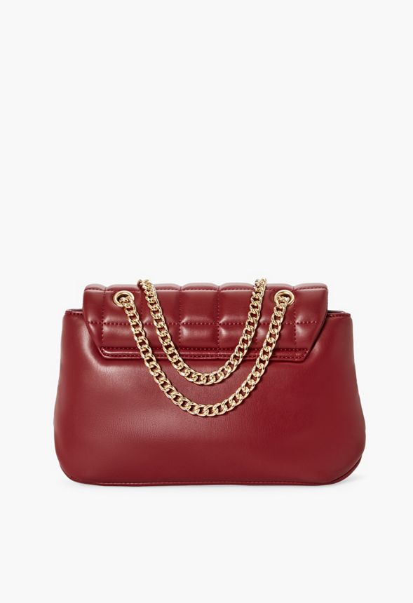 Puffy Love Crossbody Bag Bags in Burgundy - Get great deals at JustFab