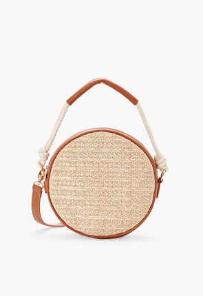 Straw canteen crossbody bag sale