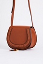 Saddle Bag Crossbody Bag With Whipstitch