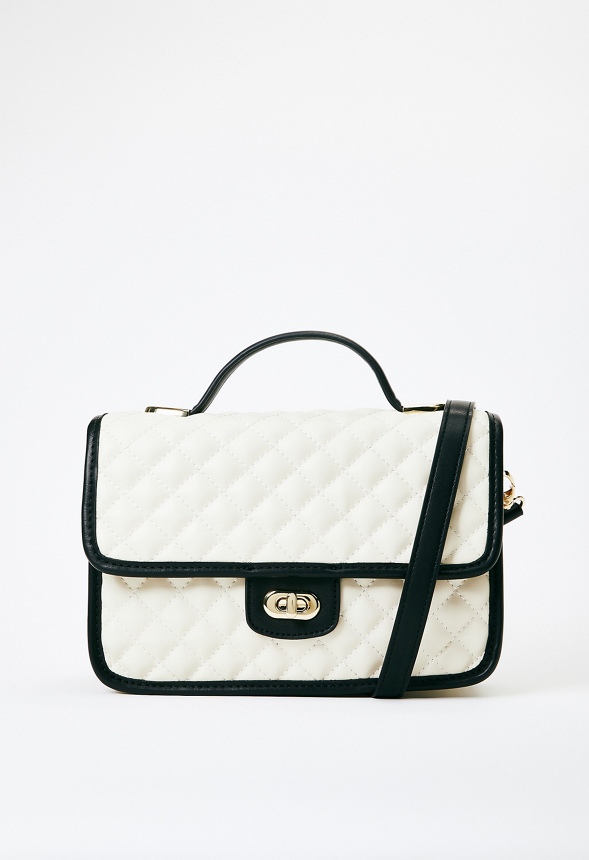Quilted Crossbody With Top Handle