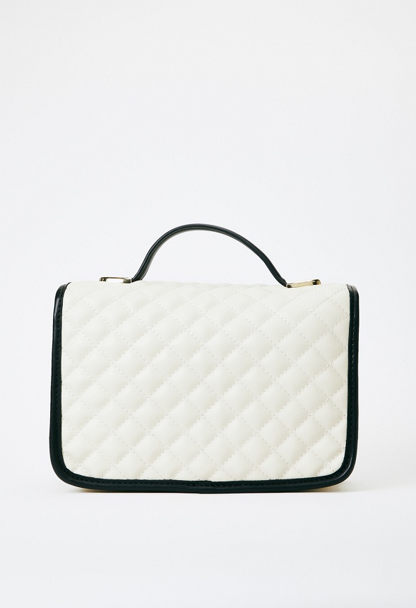 Quilted Crossbody With Top Handle