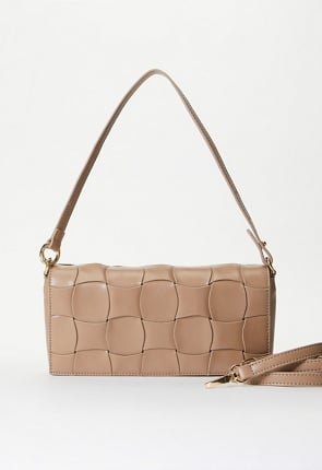 Large Detail Woven Crossbody