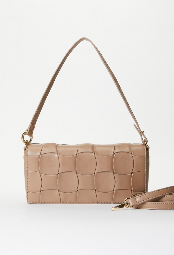 Large Detail Woven Crossbody