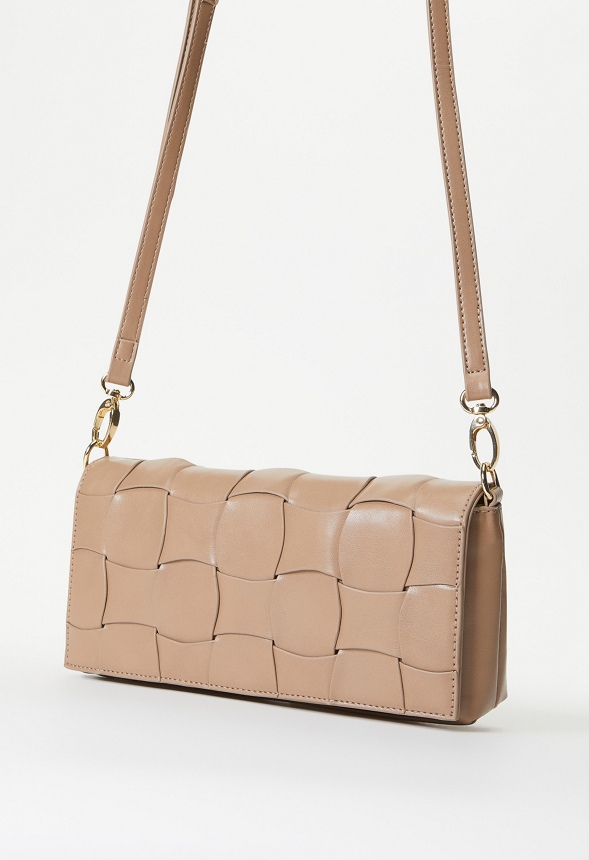 Large Detail Woven Crossbody