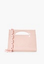 Cher Faux Patent Leather Clutch