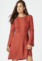 midi bell sleeve dress justfab