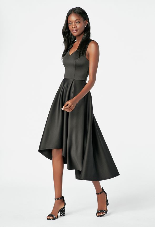 High Low Fit & Flare Dress