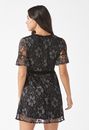 Lace Flutter Sleeve Dress