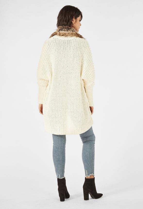 Fur Trim Cardi