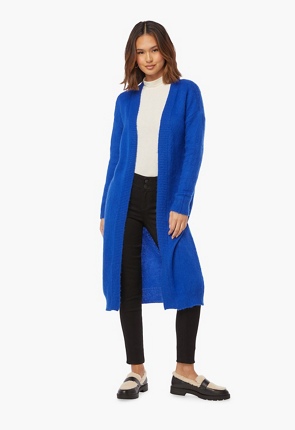 Royal blue 2024 duster cardigan