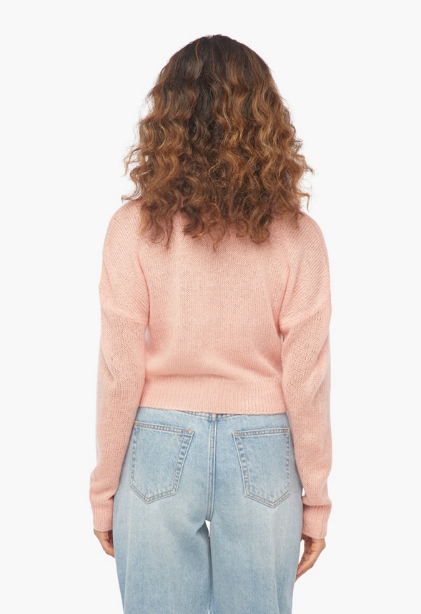 Vêtements Cardigan court en Rose Livraison gratuite sur JustFab