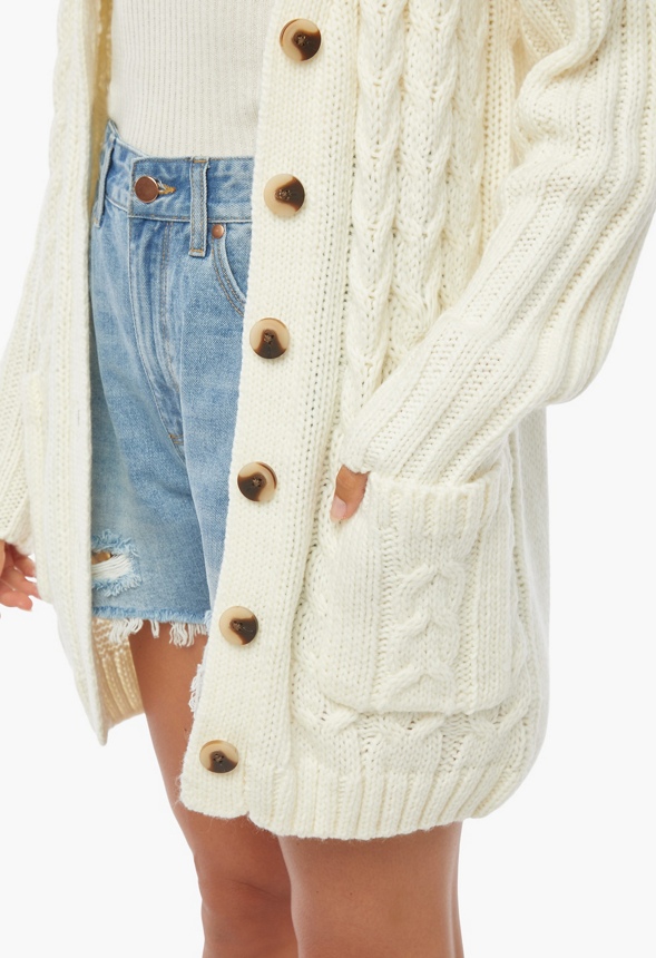 Textured Boyfriend Cardigan