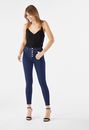 High-Waisted Button Front Crop Jeans