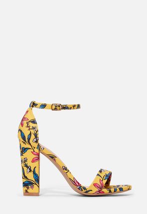 Chaussures Sandales talons Makemba en YELLOW FLORAL Livraison