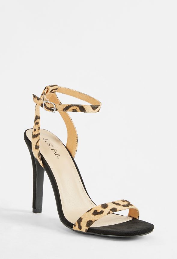 Leitra Heeled Sandal Shoes in LEOPARD 