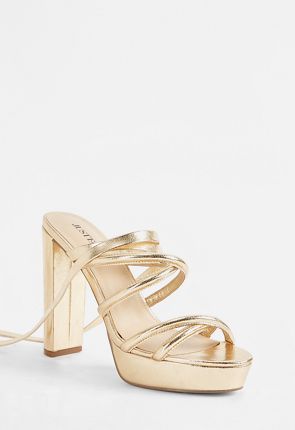 justfab lace up heels
