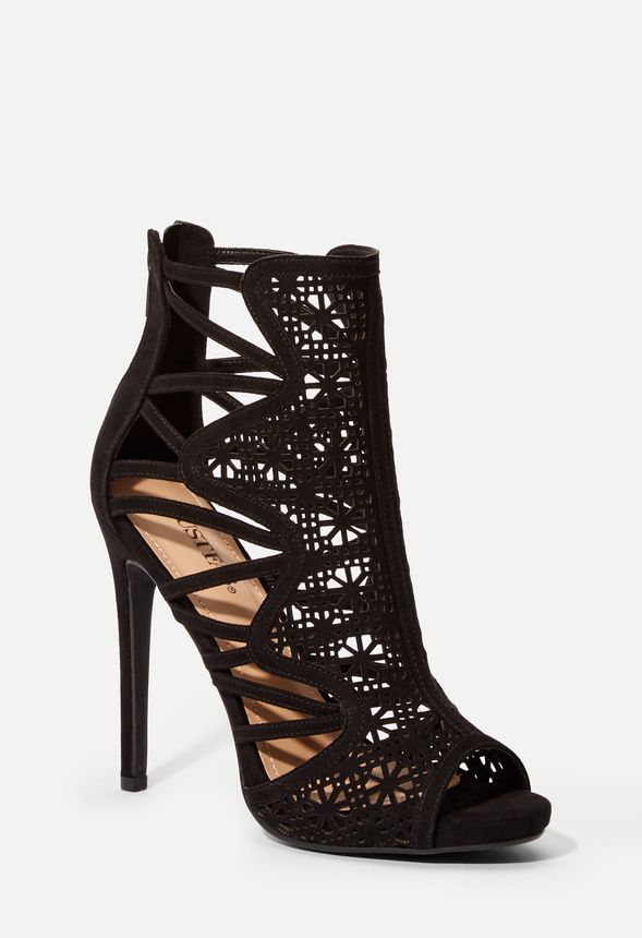 Can't Look Away Cutout Absatzsandale Schuhe in Schwarz Can't Look Away Cutout Heeled Sandal Schuhe in blush