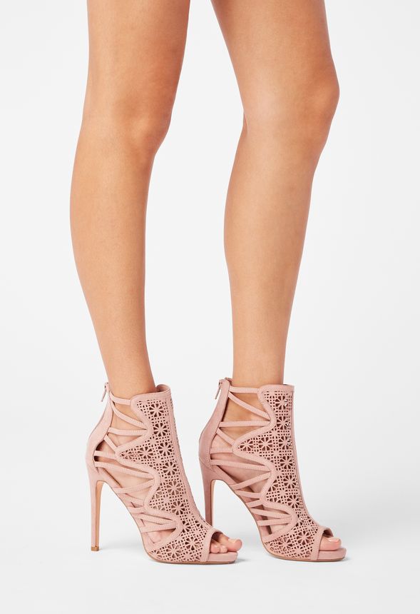 Can't Look Away Cutout Absatzsandale Schuhe in Blush Can't Look Away Cutout Heeled Sandal Schuhe in blush