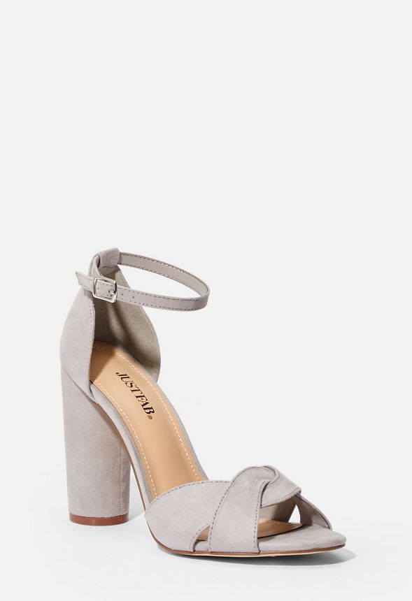 gray block heels cheap online