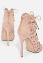 Charlotte Laser Cut Heeled Sandal