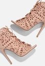 Charlotte Laser Cut Heeled Sandal