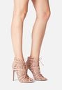 Charlotte Laser Cut Heeled Sandal