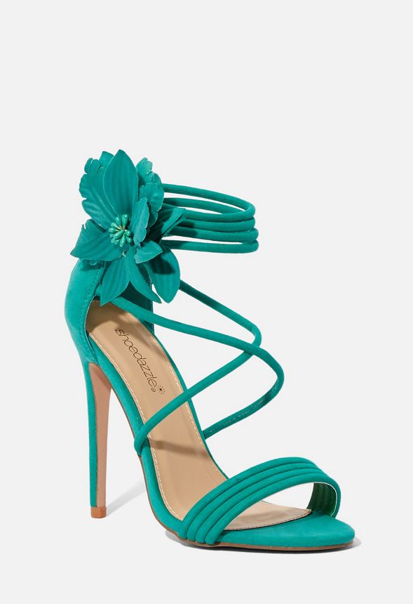 Verde Camilla De Zapatos Sandalias Tacón Envío En Gratuito Justfab wOZiPkuXT