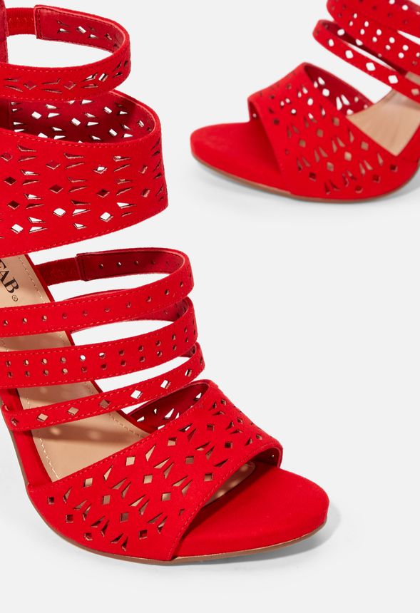 Boardwalk Babe Open Toe Cutout Heeled Sandal