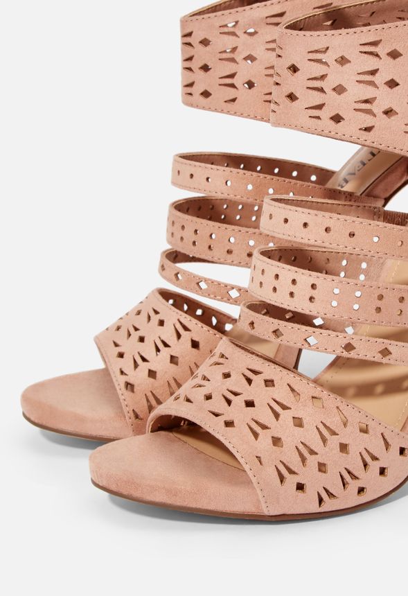 Boardwalk Babe Open Toe Cutout Heeled Sandal