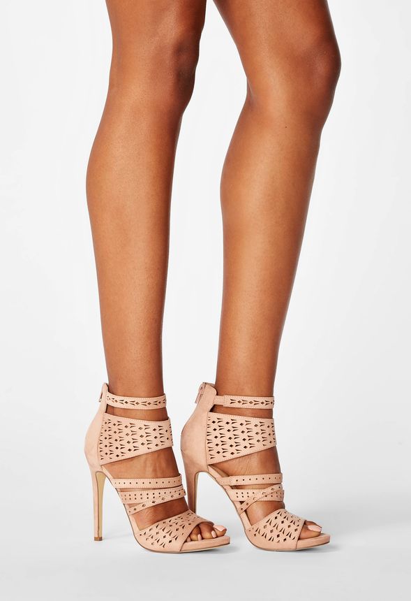 Boardwalk Babe Open Toe Cutout Heeled Sandal