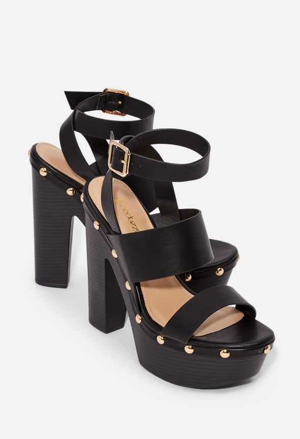 Sko Francisca Chunky Platform Heel i Sort - Shop fabelagtige deals hos ...