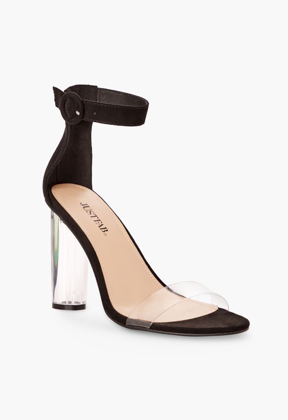 camden lucite heeled sandal