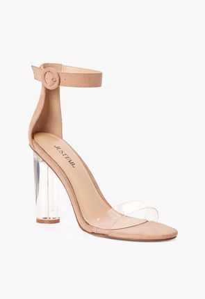 camden lucite heeled sandal