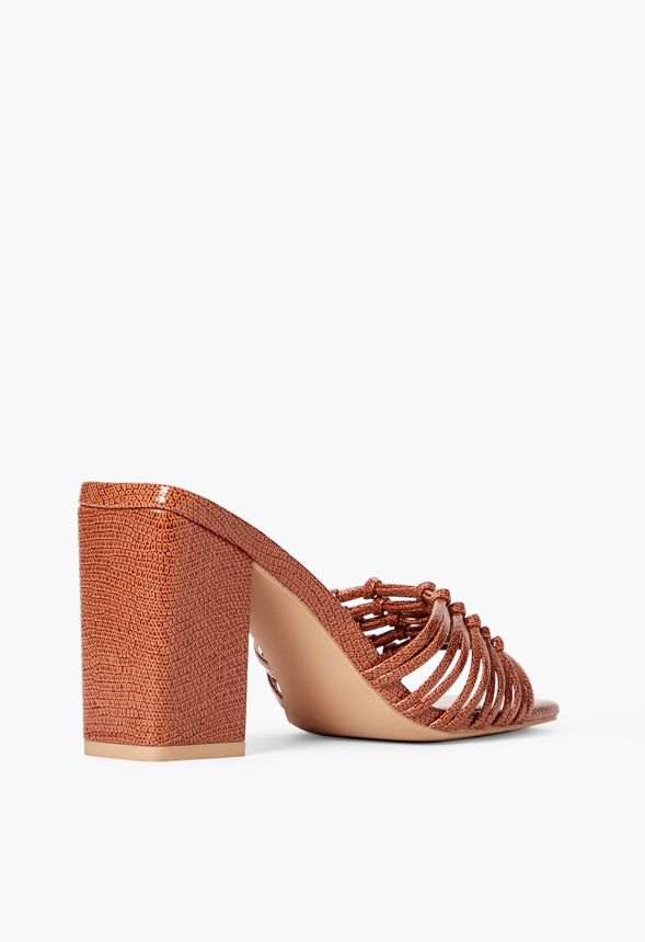 Emogene Woven Square Toe Slide