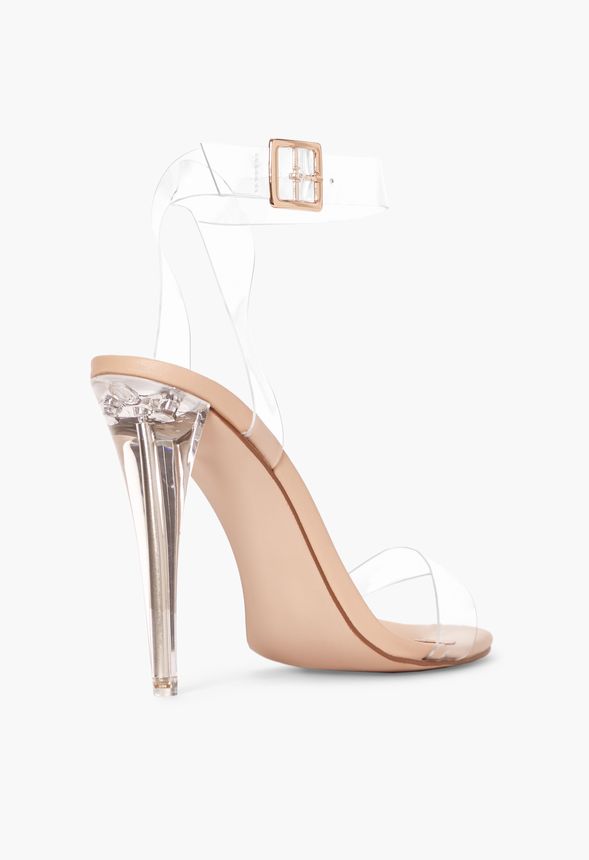 camden lucite heeled sandal