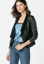 Faux Leather Waterfall Jacket