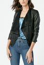 Faux Leather Waterfall Jacket