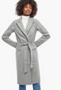 Pinstripe Faux Wool Coat