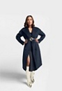 Cocoon Drape Front Coat