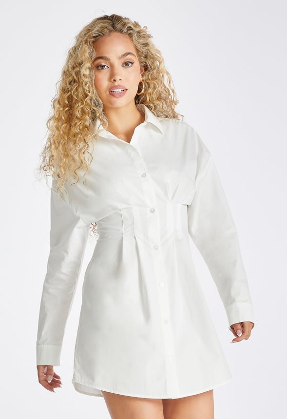 Corset Shirt Dress