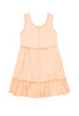 Crinkle Button Front Dress