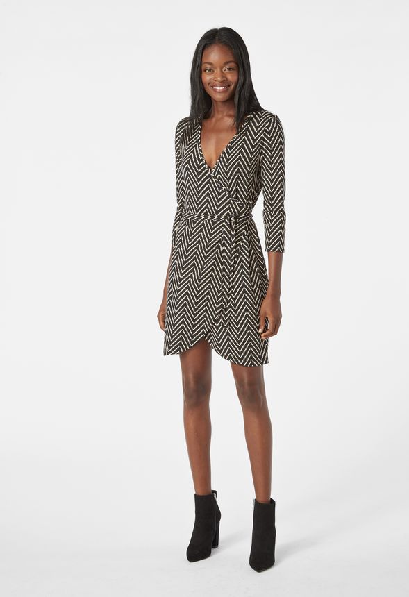 Knit Wrap Dress